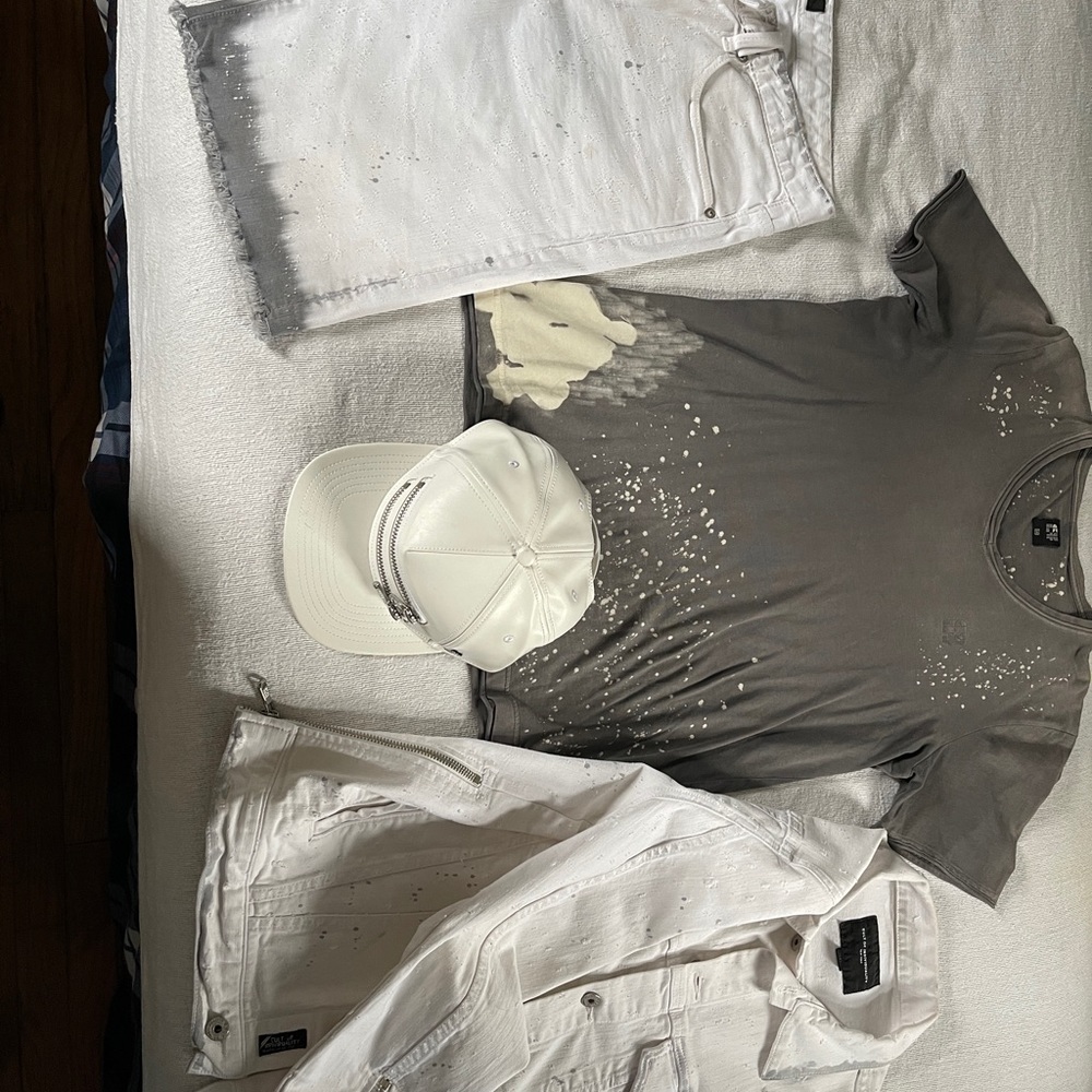 Cult Of Individuality white jean short set